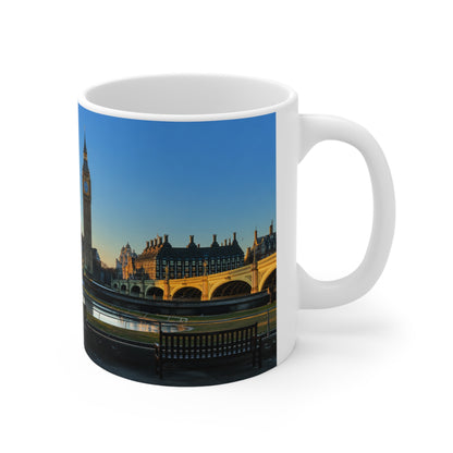 London Sunset Panorama Mug – Big Ben & Thames Ceramic Coffee Cup (11oz, 15oz)
