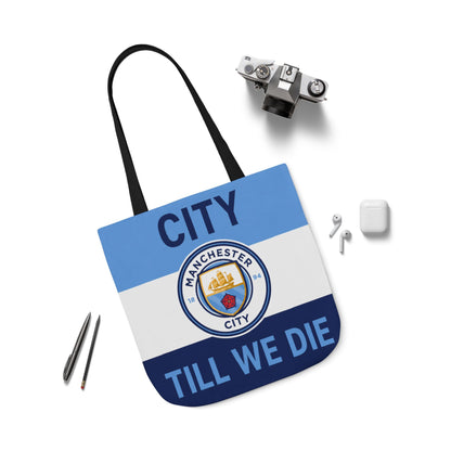 City Till We Die Unofficial Canvas Tote Bag — Manchester Football Fan Bag