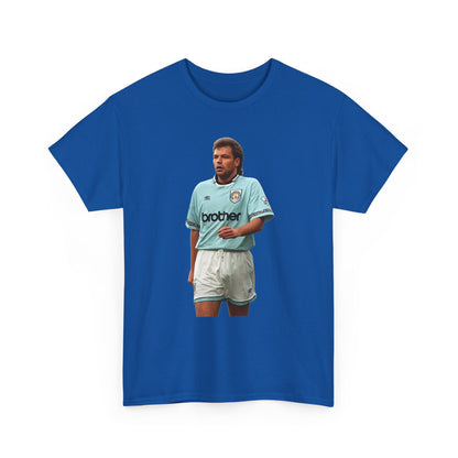 Uwe Rosler Manchester City Legend Graphic Tee - Retro Football Kit Print