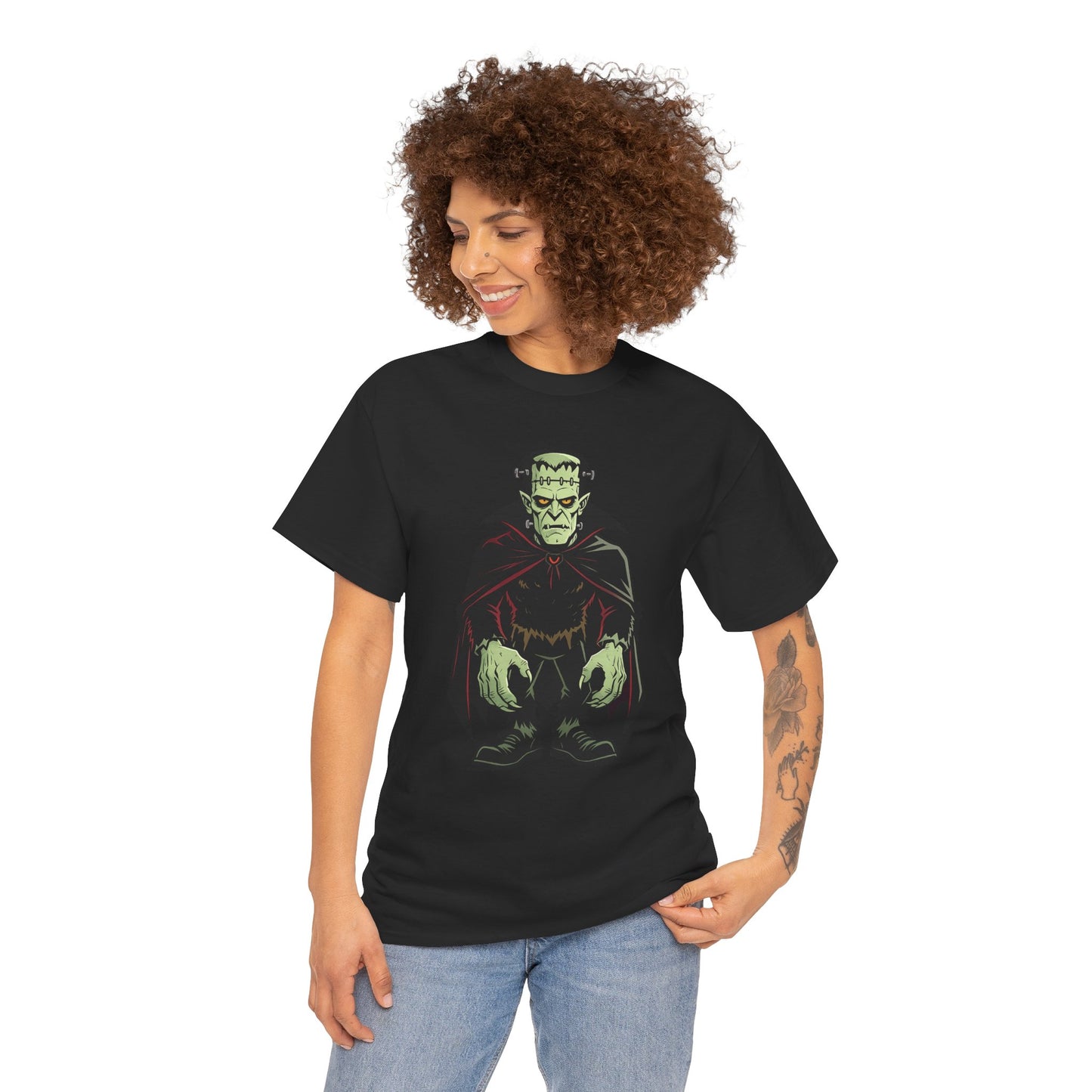 Frankenstein Monster Tee — Vintage Gothic Halloween Graphic T-Shirt