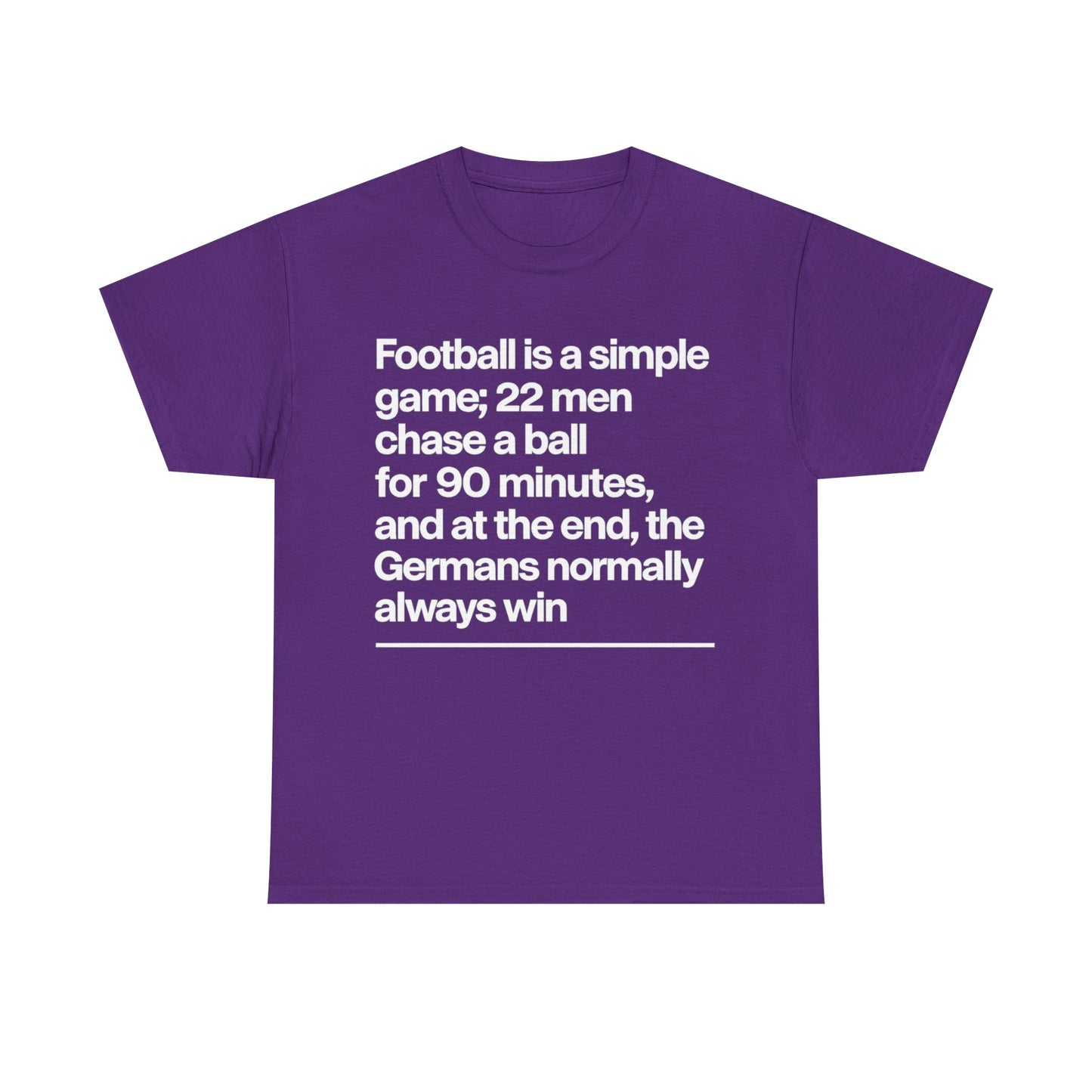 Funny Quote T-Shirt — 'Football is a simple game...' Graphic Tee