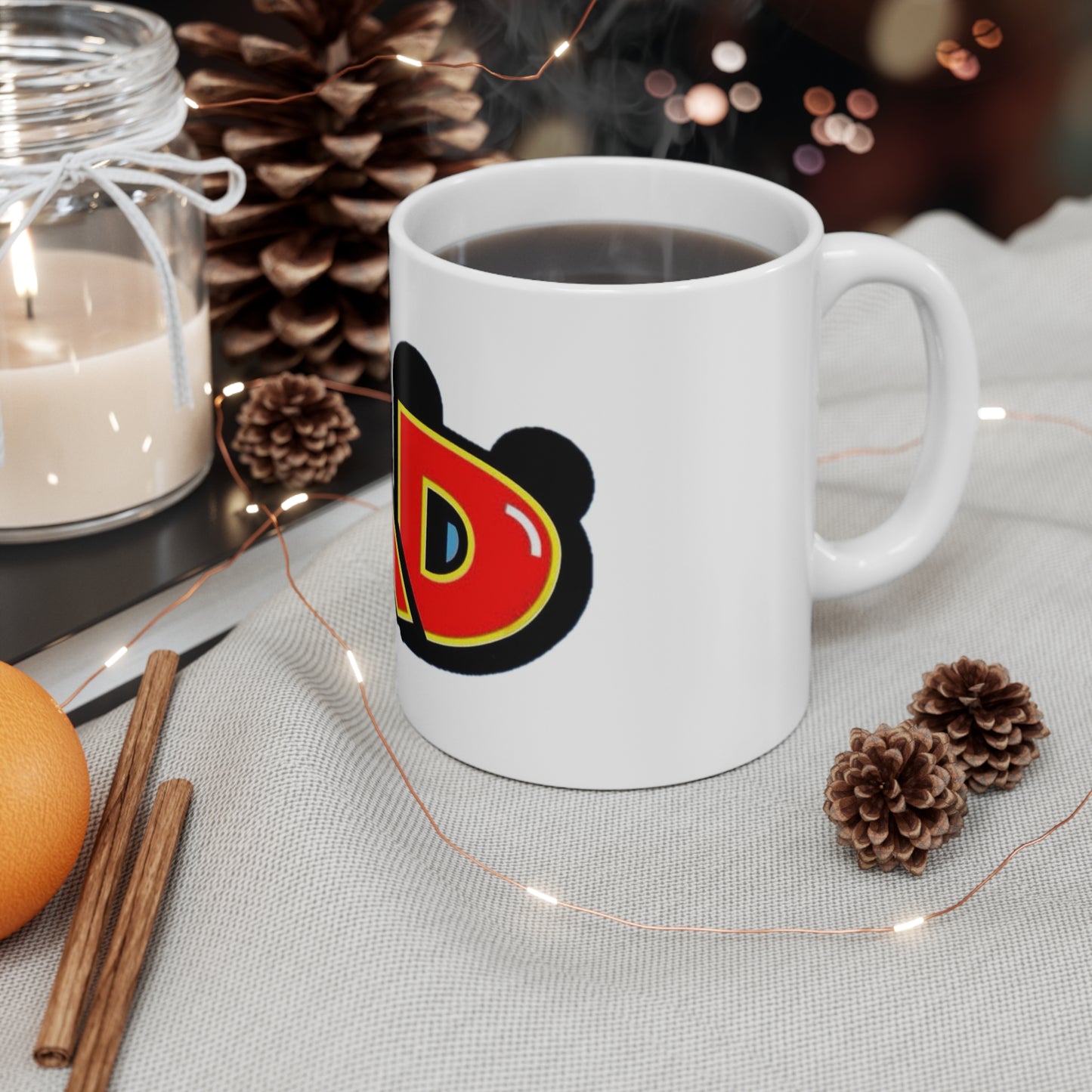 Dad Retro Cartoon Mouse Ears Coffee Mug — 11oz & 15oz Ceramic