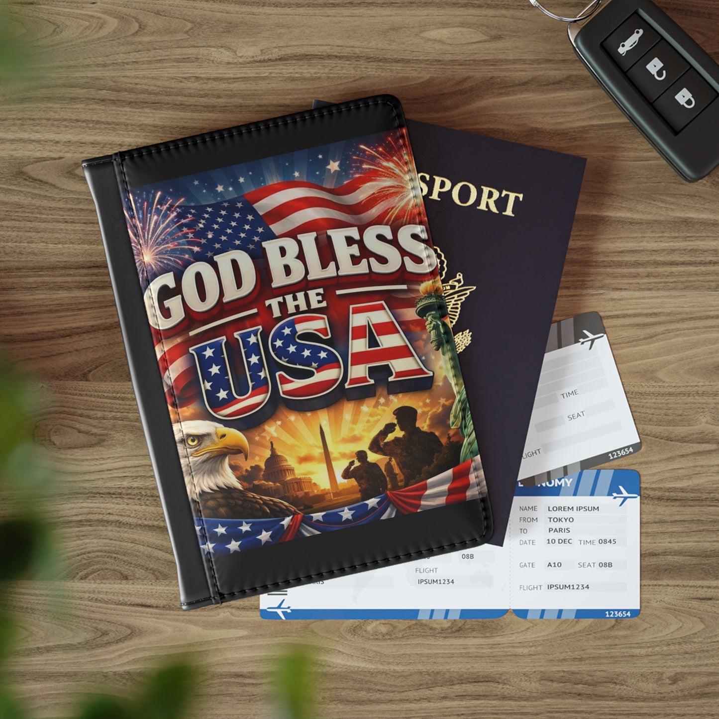 God Bless The USA Passport Cover