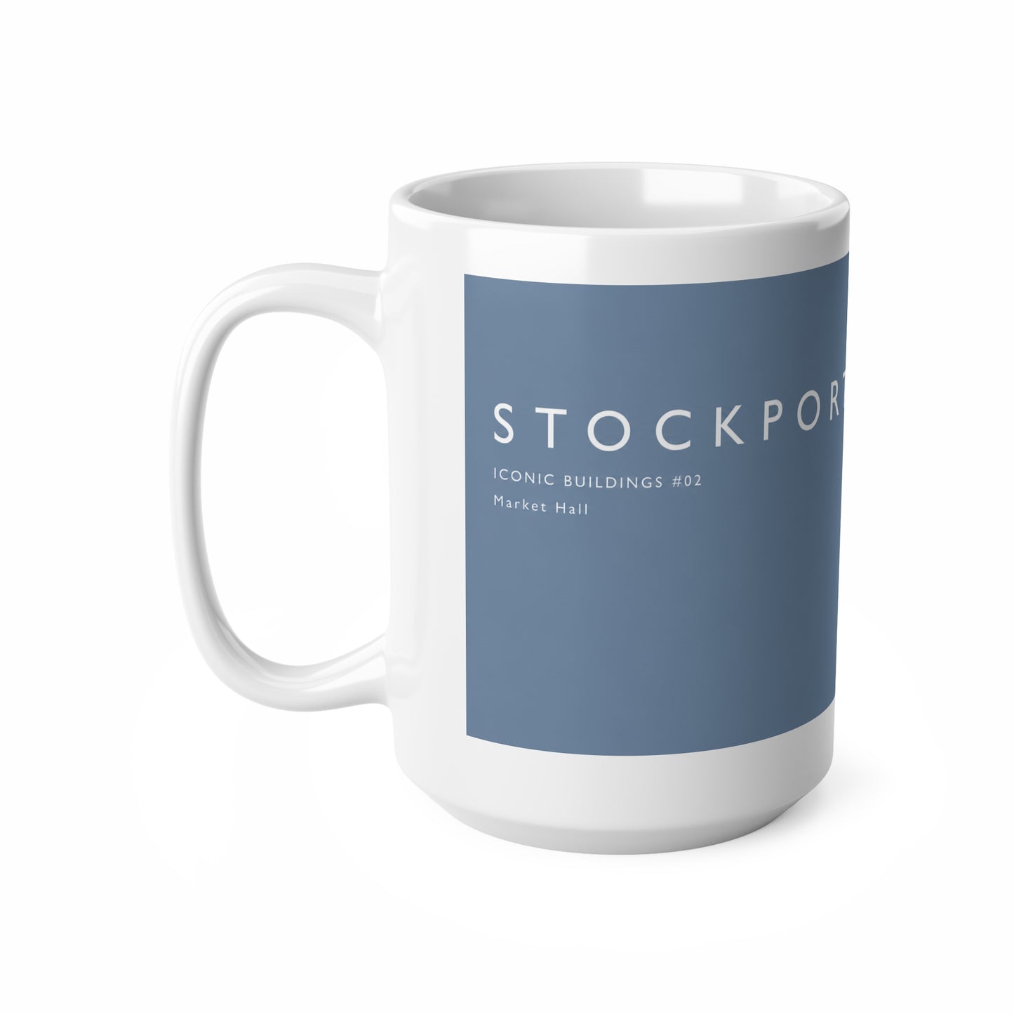 Stockport Market Hall Landmark Mug — Ceramic Coffee Cup 11oz/15oz