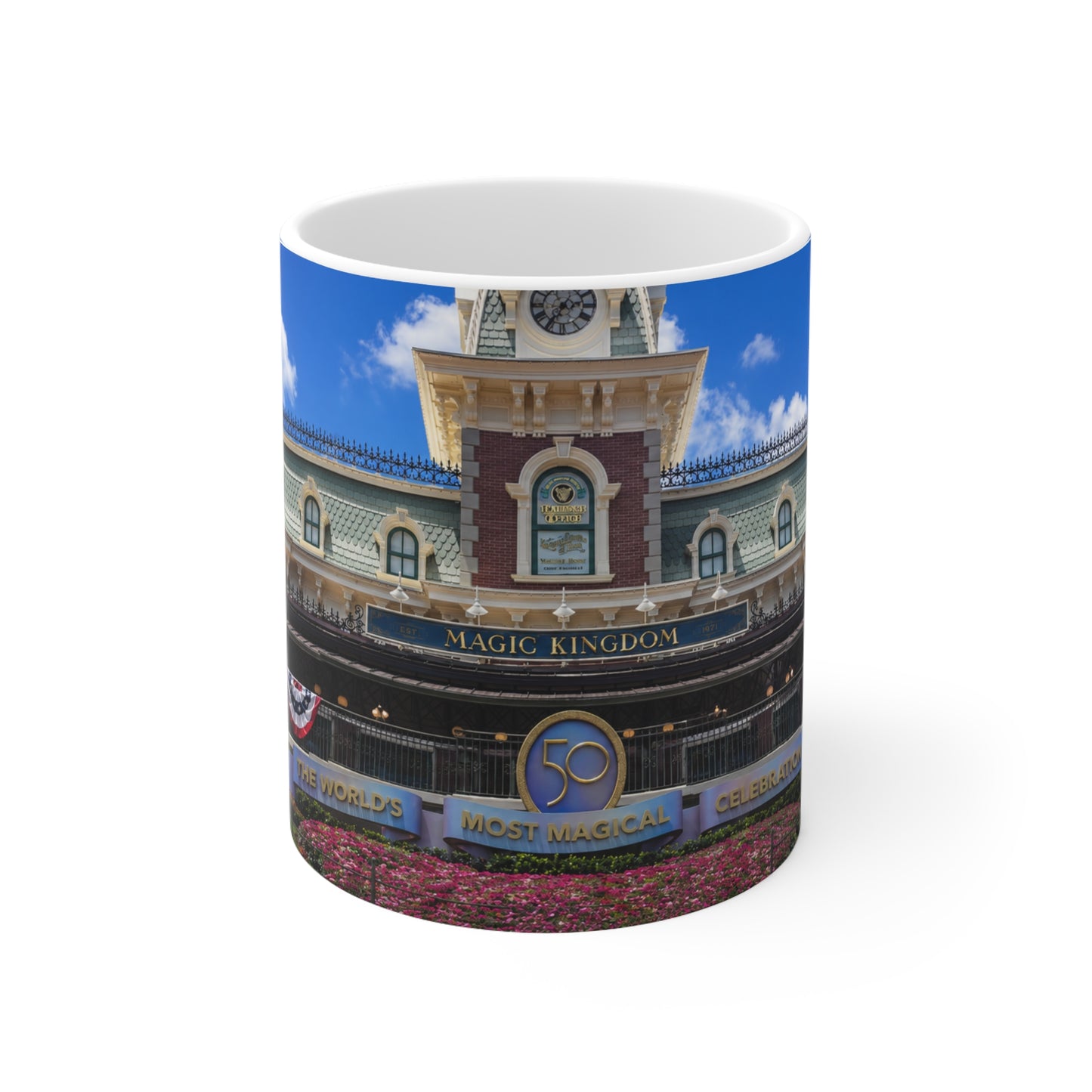 Magic Kingdom Train Station Photo Mug — Disney Park Souvenir Coffee Cup (11oz & 15oz)