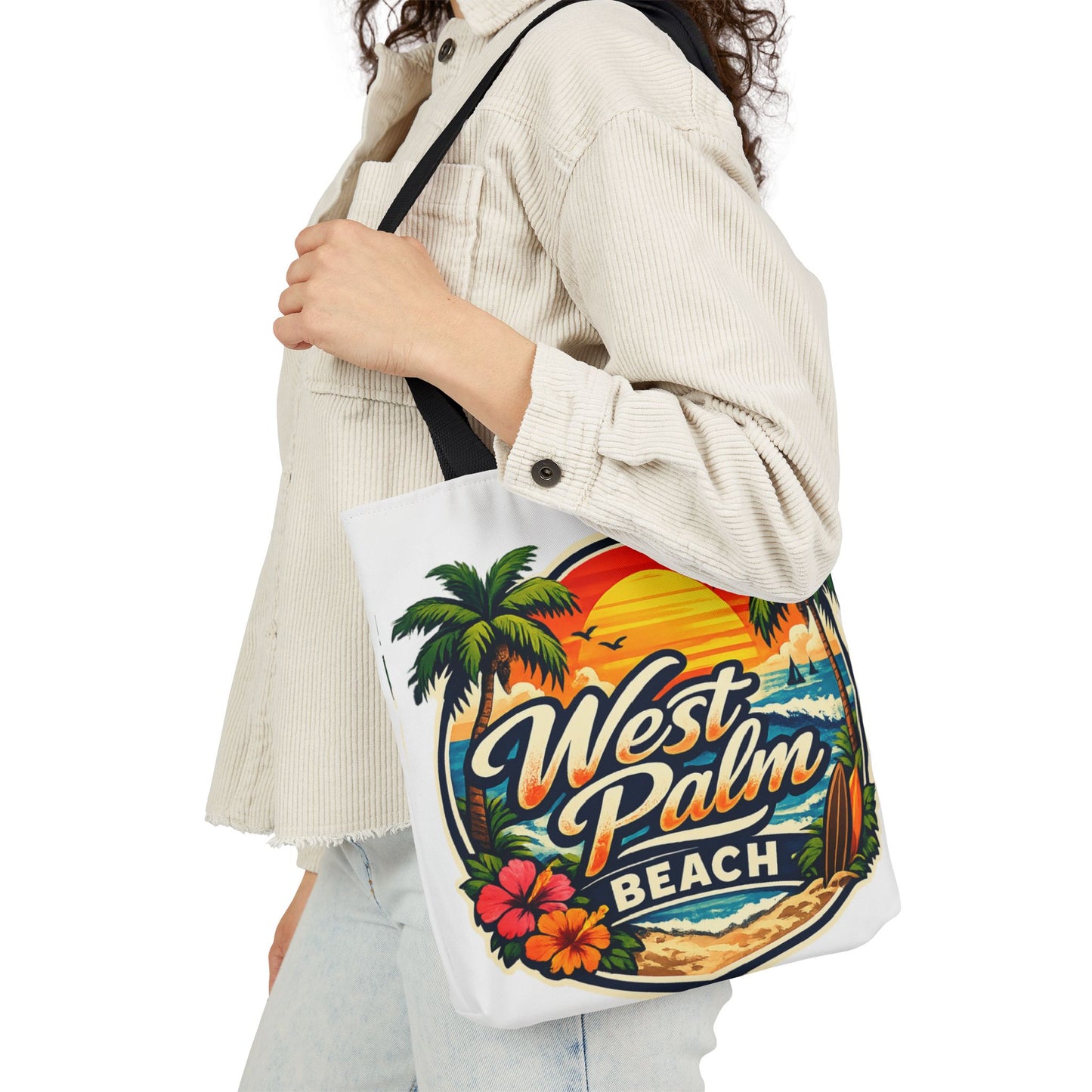 West Palm Beach Vintage Sunset Tote
