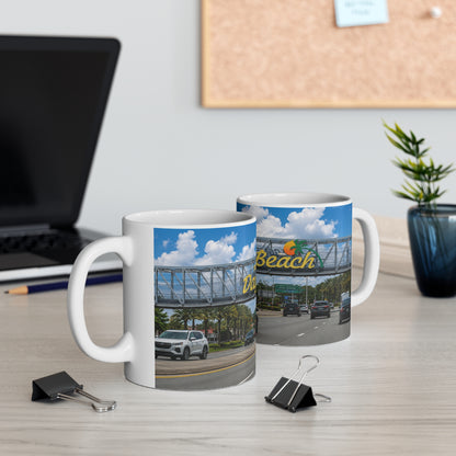 Daytona Beach Scenic Photo Mug — Ceramic Coffee Cup (11oz & 15oz)