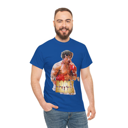 Boxing Rocky Balboa Graphic Tee – Retro Fighter Movie Shirt
