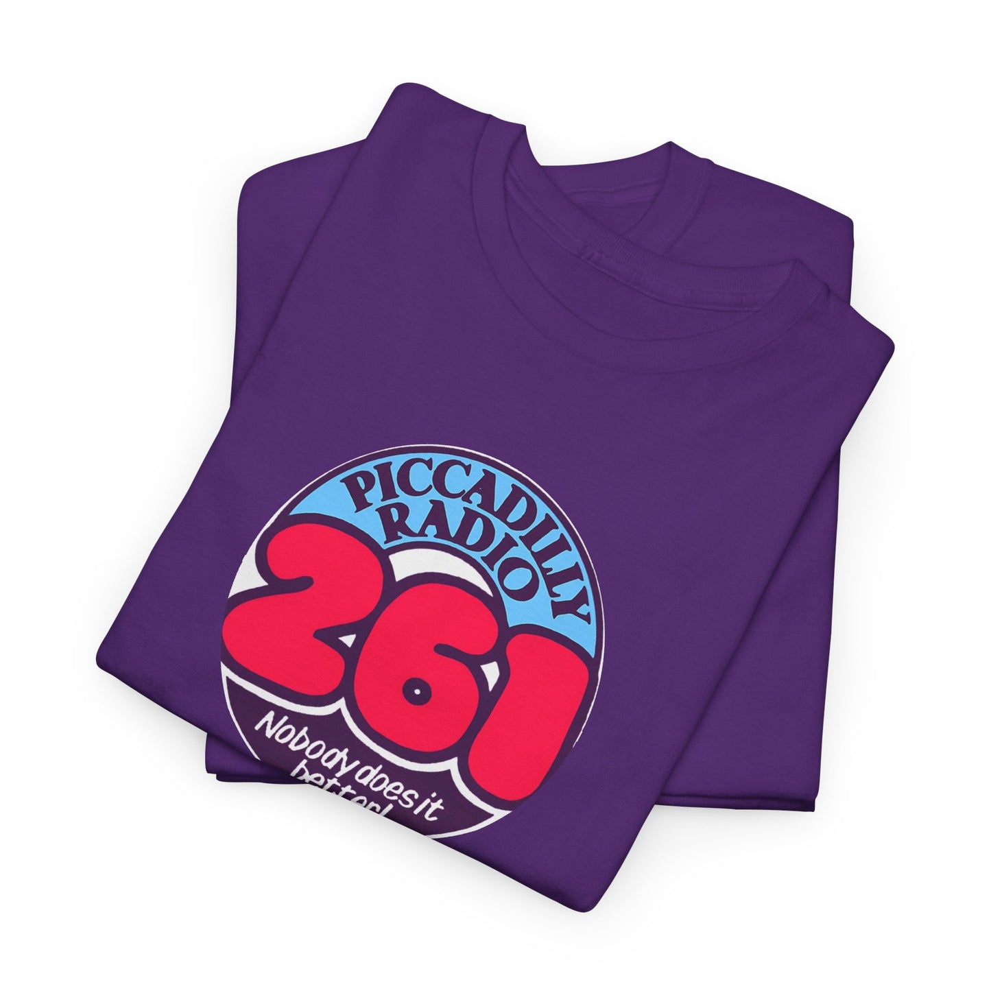 Piccadilly Radio '261' Logo T‑Shirt — Vintage Unofficial Radio Station Graphic Tee