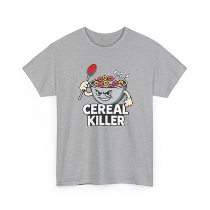 Cereal Killer Graphic Tee — Funny Breakfast Cartoon T‑Shirt