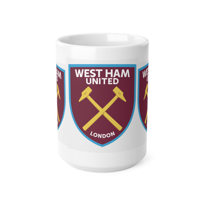 West Ham United Football Mug — Ceramic Coffee Cup (11oz & 15oz)