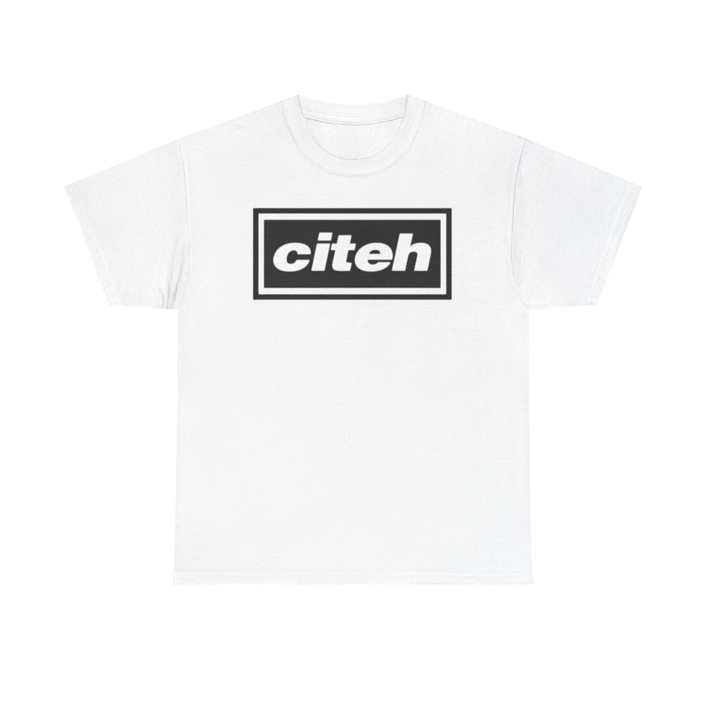 Manchester City Citeh Logo Tee — Minimalist Black Box Graphic T-Shirt