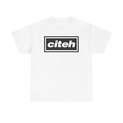 Manchester City Citeh Logo Tee — Minimalist Black Box Graphic T-Shirt