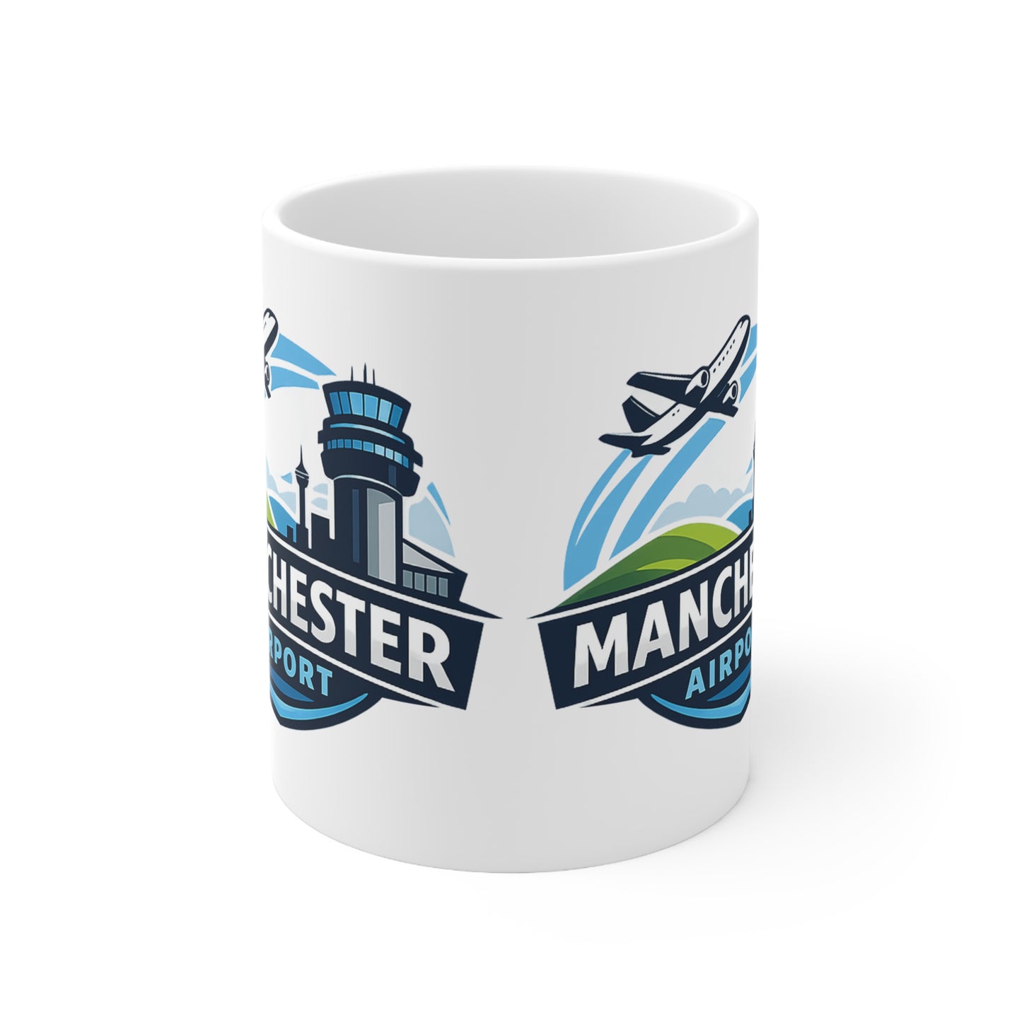 Manchester Airport Ceramic Coffee Mug — 11oz & 15oz Traveller Souvenir