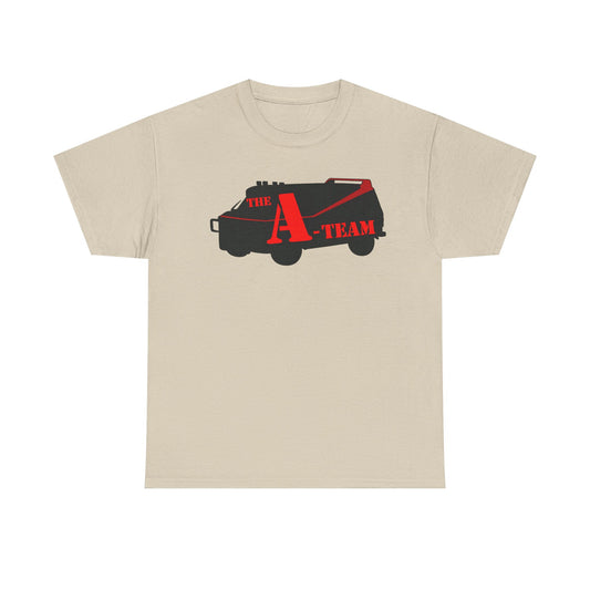 A-Team Van Graphic Tee — Retro Action TV Logo T-Shirt