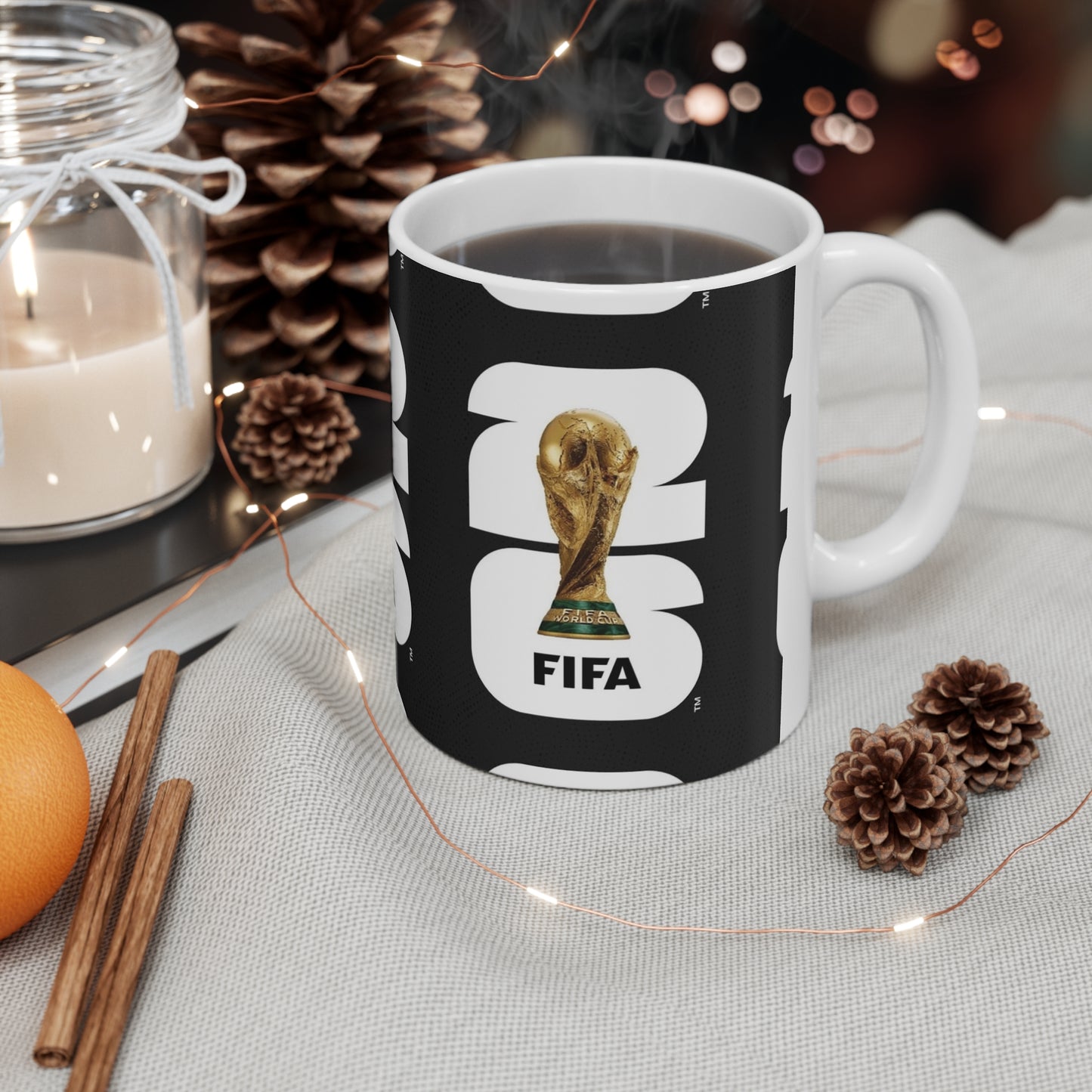 FIFA World Cup 2026 Trophy Coffee Mug — Soccer Fan Ceramic Cup (11oz & 15oz)