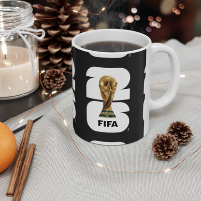 FIFA World Cup 2026 Trophy Coffee Mug — Soccer Fan Ceramic Cup (11oz & 15oz)