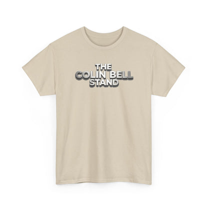 T-Shirt — “The Colin Bell Stand” Retro Chrome Text Tee