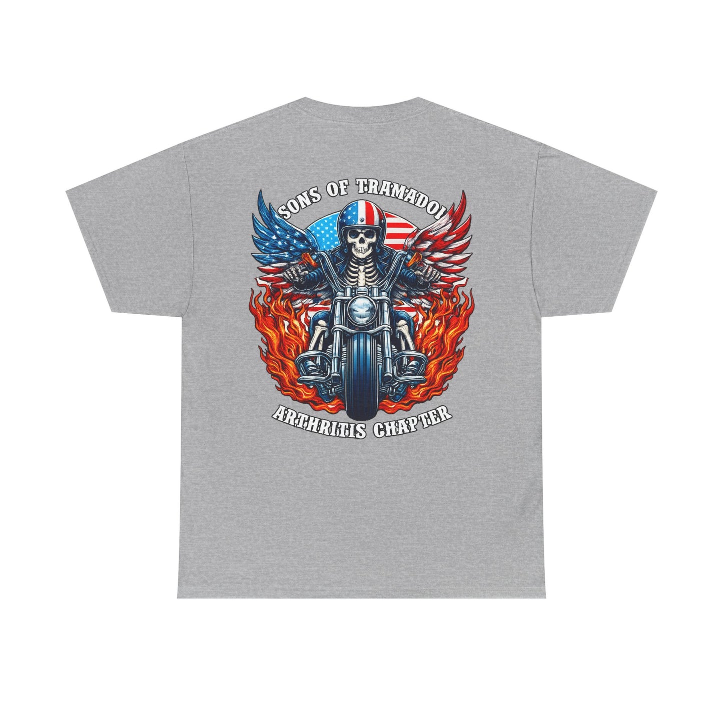 Biker Skull Motorcycle Tee — Sons of Tradition Archangels Chapter Graphic Shirt
