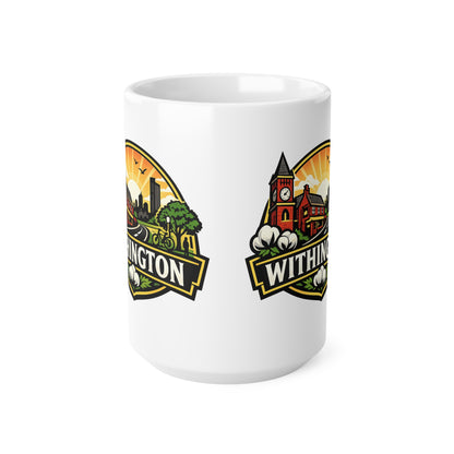 Withington Manchester Ceramic Coffee Cups, 11oz, 15oz