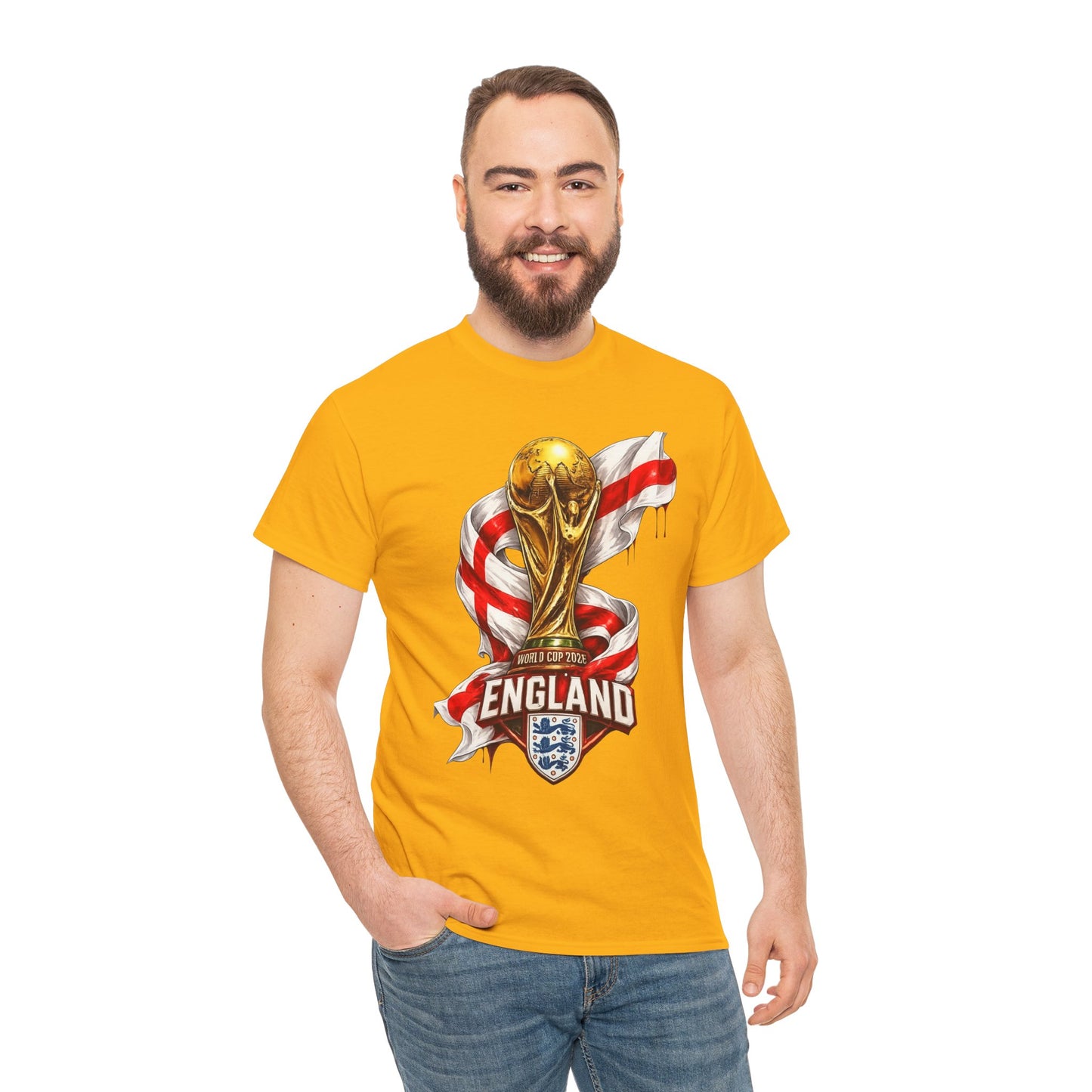 England World Cup Trophy T‑Shirt — St George's Cross Football Fan Tee