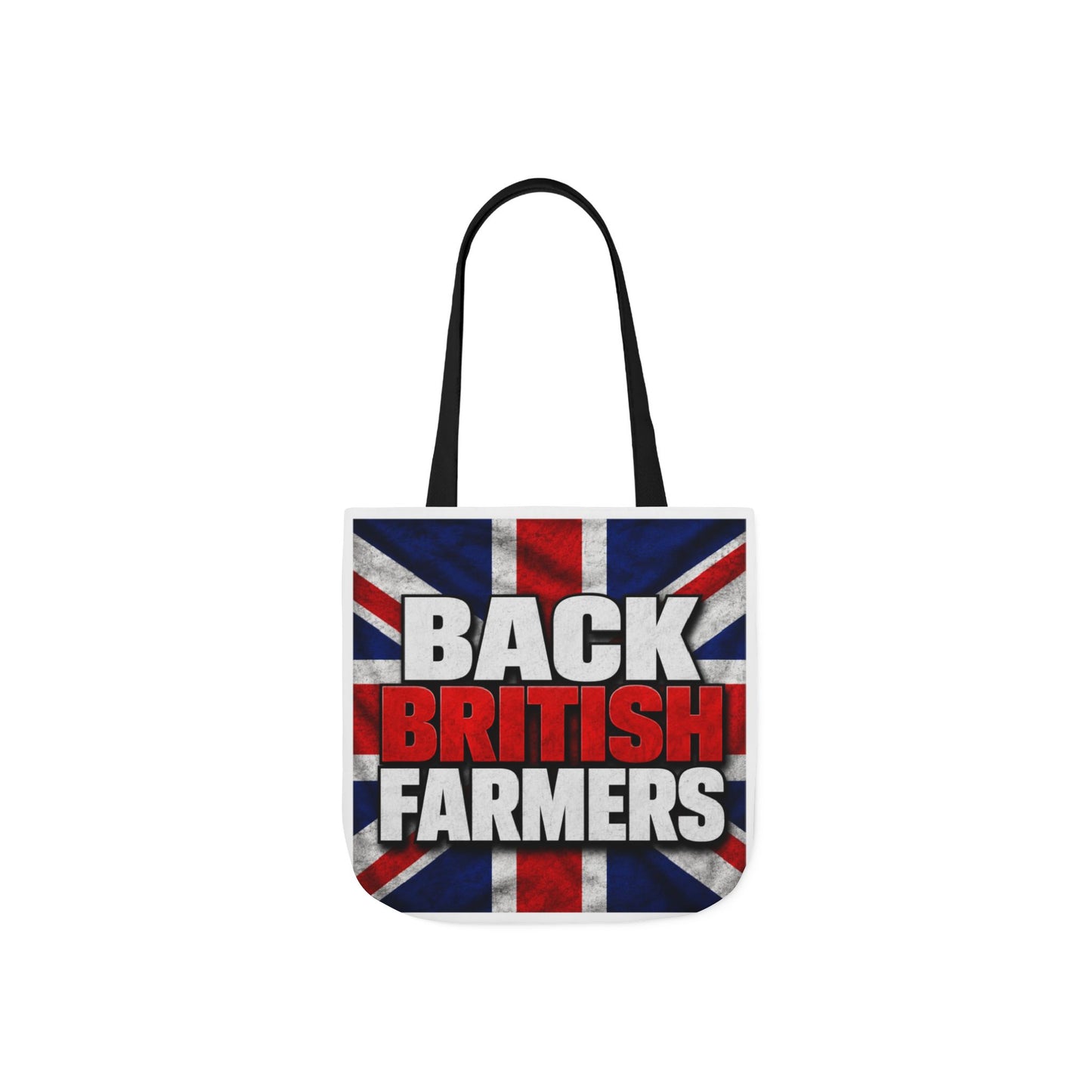 Back British Farmers Canvas Tote Bag — Union Jack Farming Support Tote