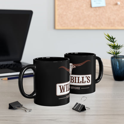 Wild Bill's Western Store Black Coffee Mug (11oz & 15oz)