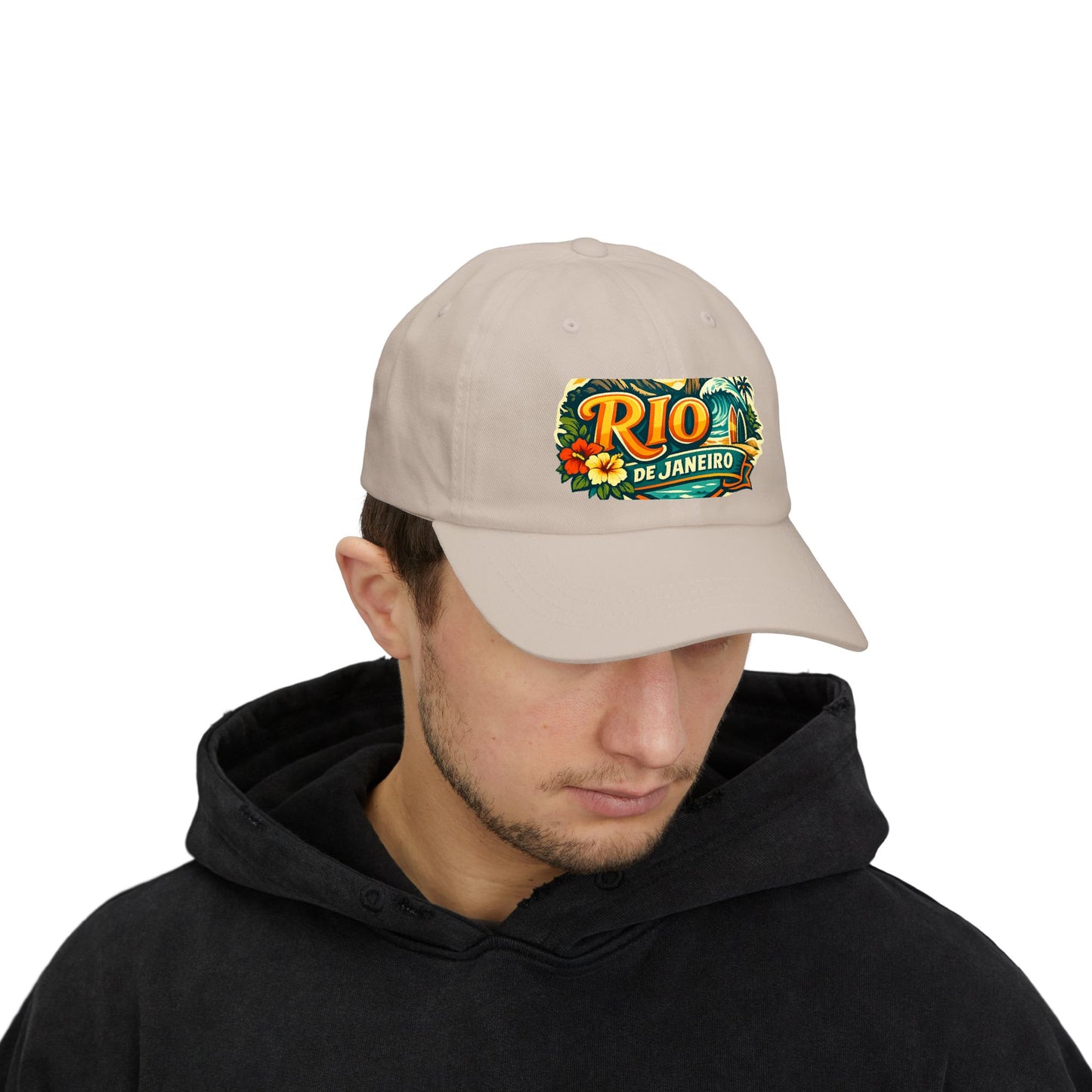 Rio de Janeiro Vintage Surf Dad Cap — Tropical Beach Hat