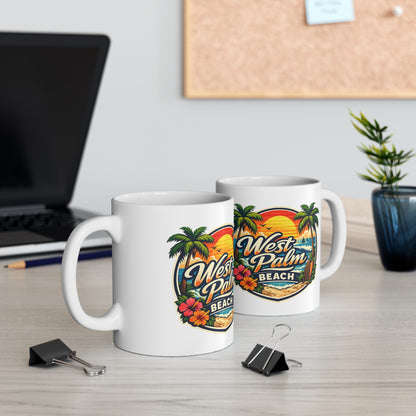 West Palm Beach Ceramic Coffee Cups, 11oz, 15oz