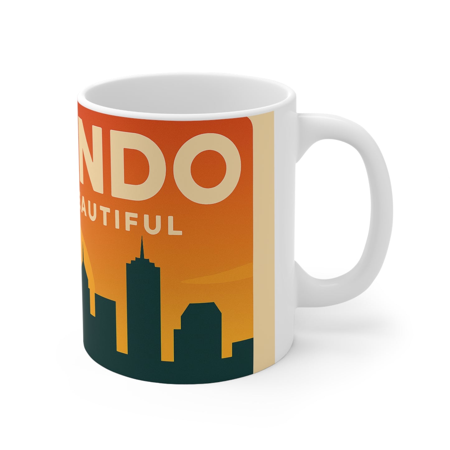 Orlando Skyline Coffee Mug – The City Beautiful Retro Ceramic Mug (11oz & 15oz)