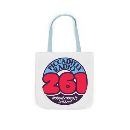 Tote Bag — Retro 'Piccadilly Radio 261' Vintage Logo Canvas Tote
