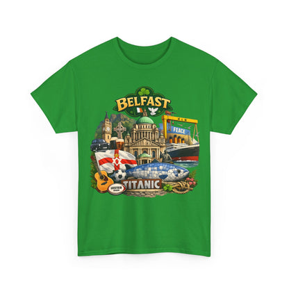 Belfast Collage T-Shirt – Titanic & City Landmarks Souvenir Tee