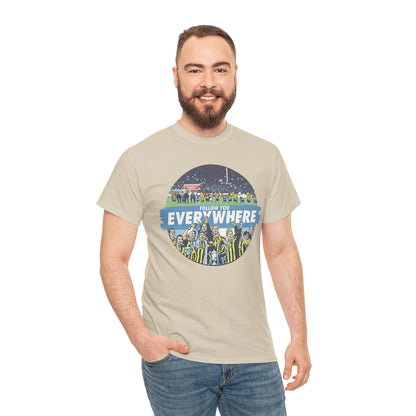 Manchester City T-Shirt — Follow Me Everywhere Soccer Fan Design