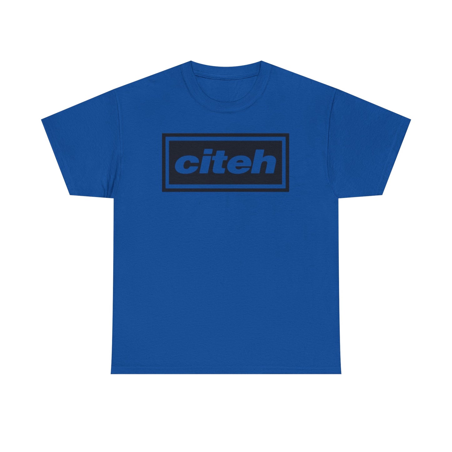 Manchester City Citeh Logo Tee — Minimalist Black Box Graphic T-Shirt