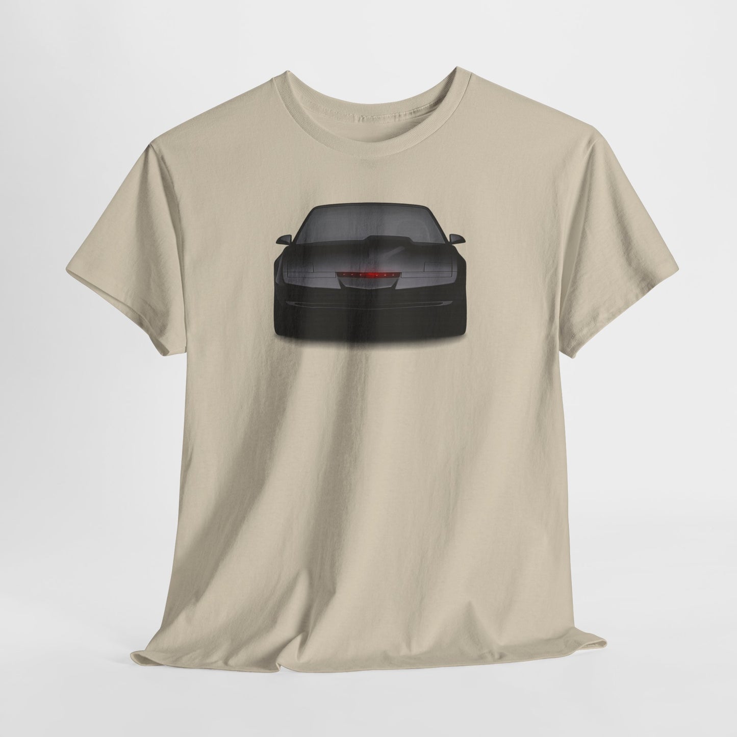 KITT-Inspired Retro Sports Car Tee — Front View Knight Rider Car Graphic Shirt