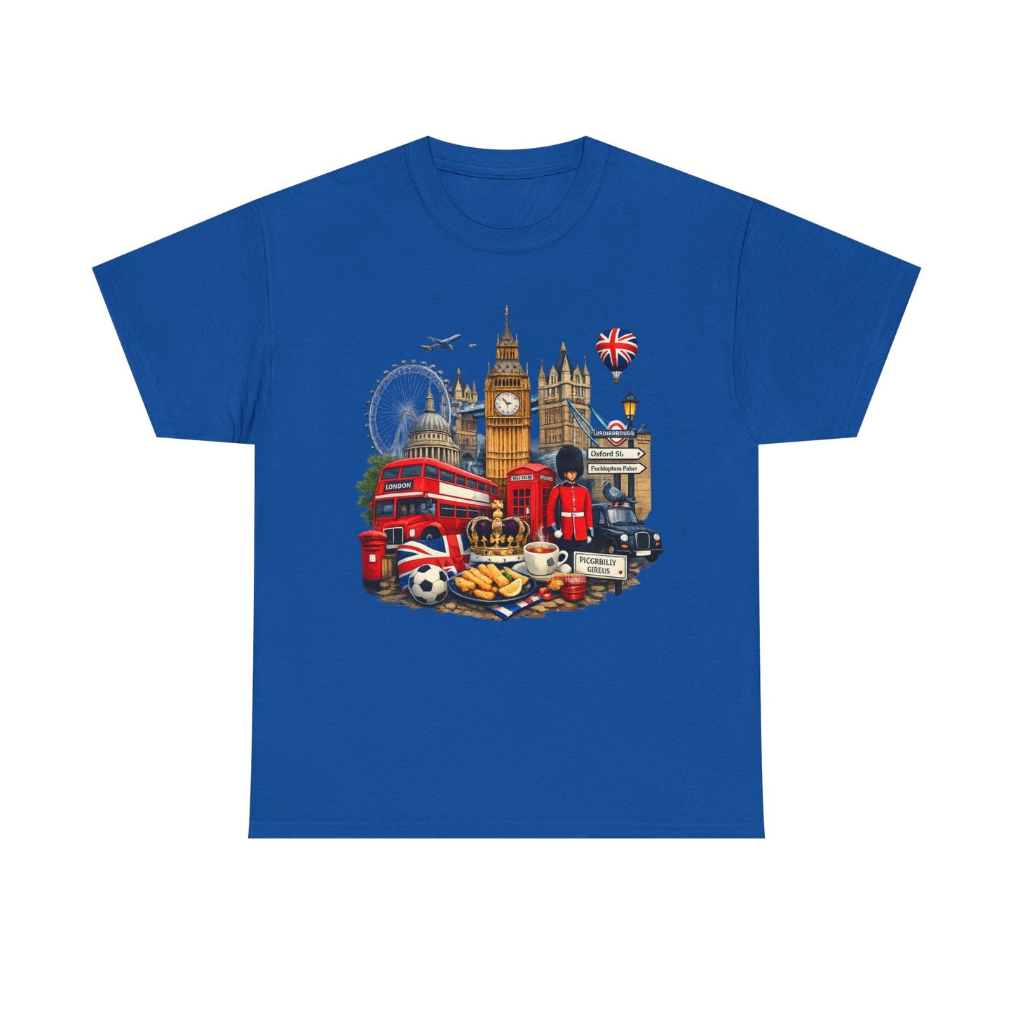 London Landmarks T‑Shirt — British Icons Collage Tee
