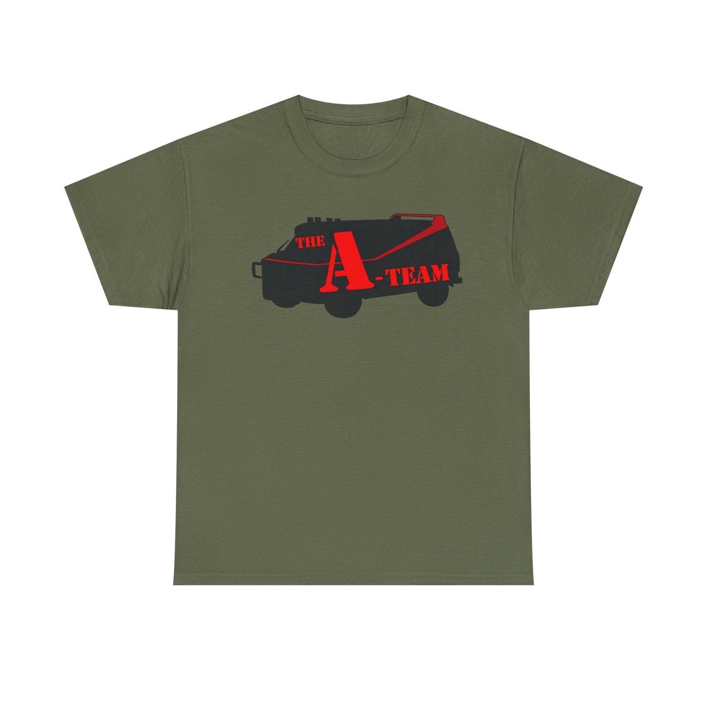 A-Team Van Graphic Tee — Retro Action TV Logo T-Shirt