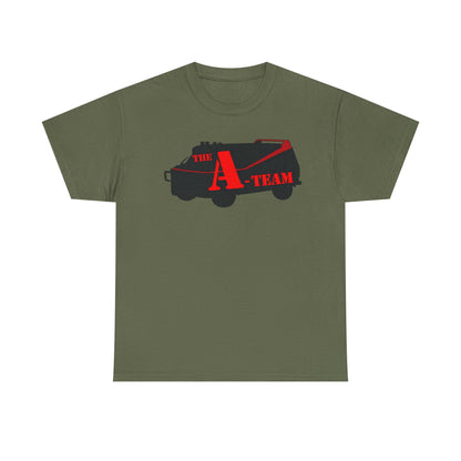 A-Team Van Graphic Tee — Retro Action TV Logo T-Shirt