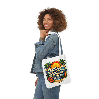 West Palm Beach Vintage Sunset Tote