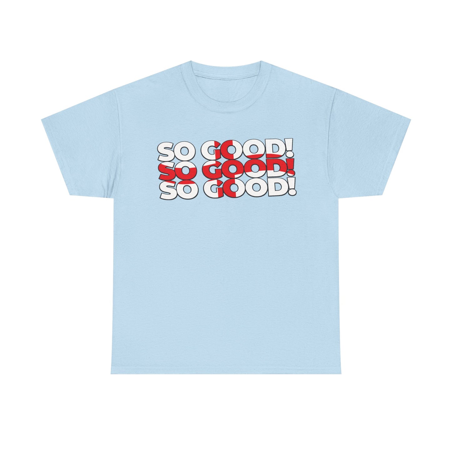 So Good! Retro Text Tee — Graphic White T-Shirt