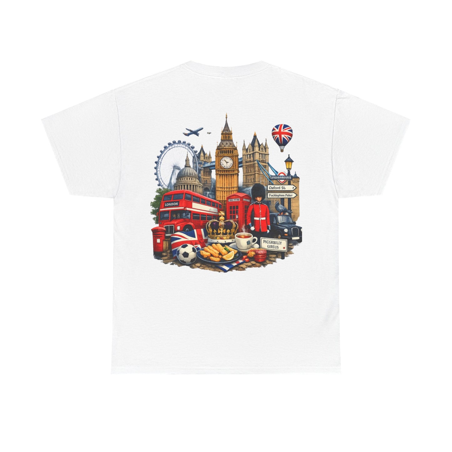 London Landmarks T‑Shirt — British Icons Collage Tee