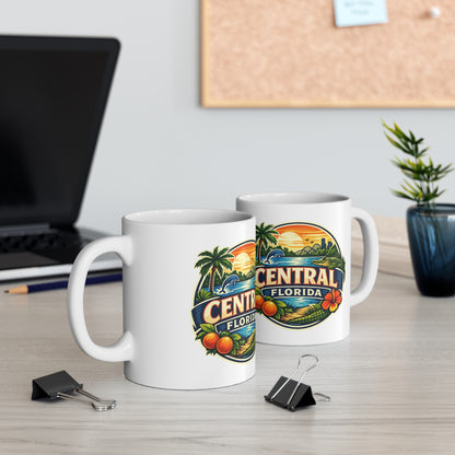 Central Florida Ceramic Coffee Cups, 11oz, 15oz
