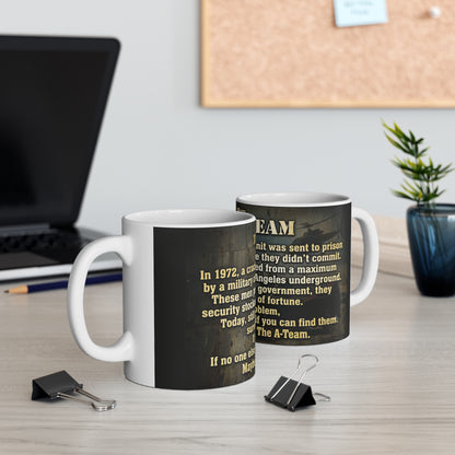 A-Team Quote Mug — Vintage Military TV Show Coffee Cup (11oz & 15oz)