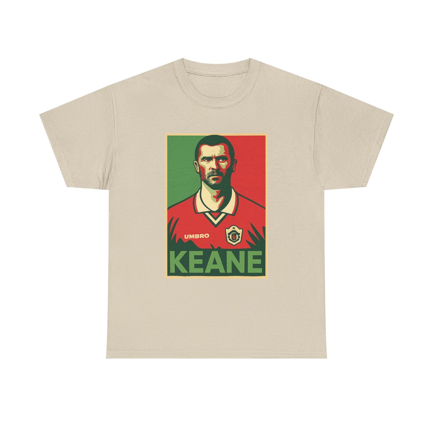 Keane Football Poster Tee — Retro Soccer Jersey Graphic T-Shirt