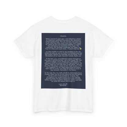 Bernardo Silva Tribute Tee – Inspirational Letter & Celebrating Goal Moment