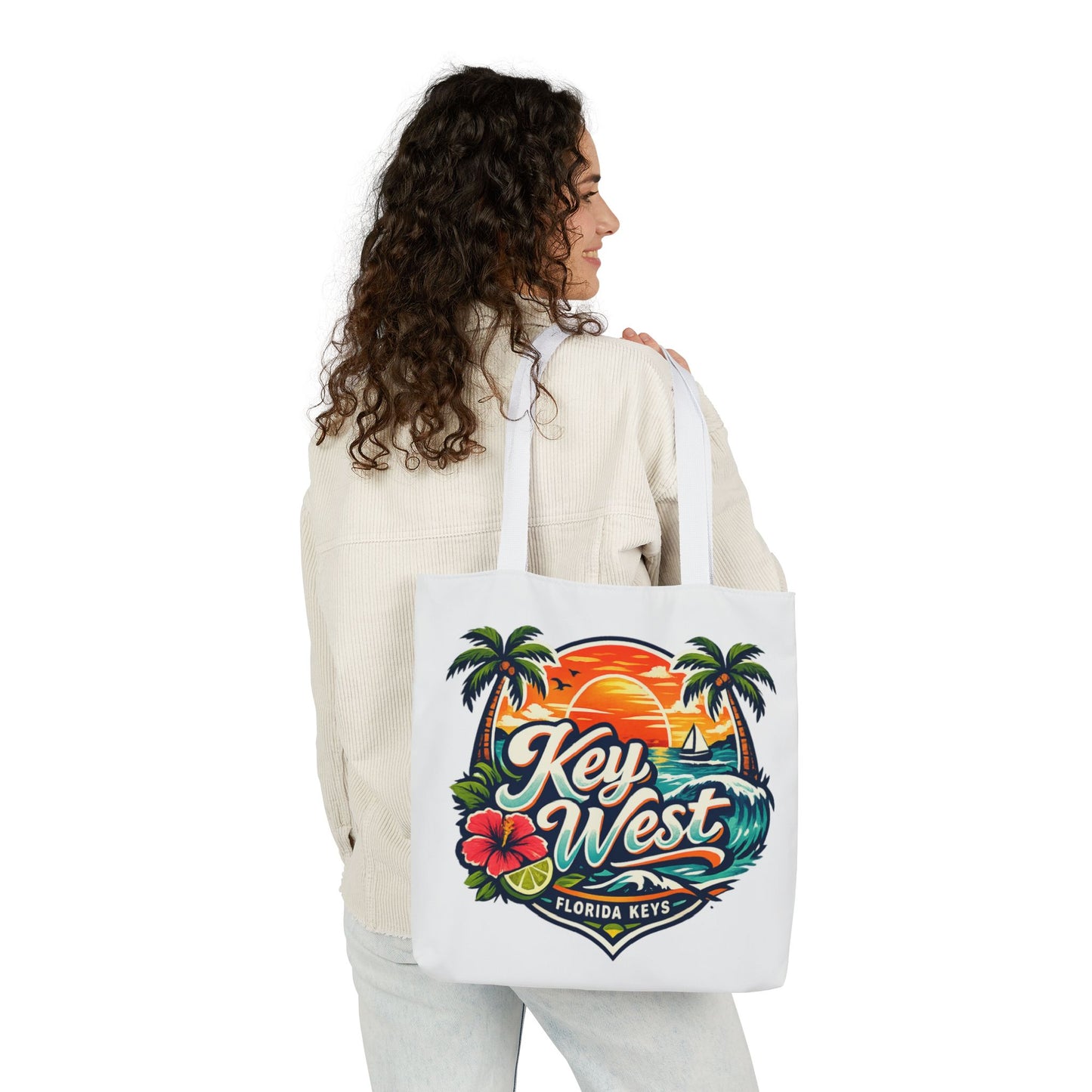Key West Sunset Canvas Tote