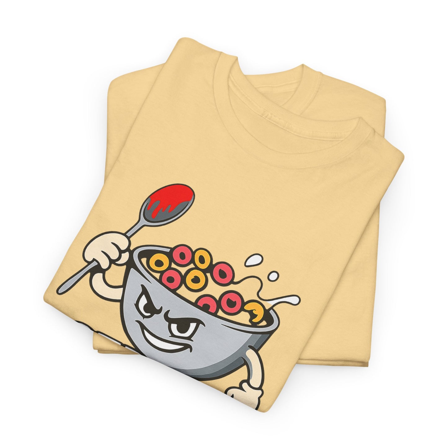 Cereal Killer Graphic Tee — Funny Breakfast Cartoon T‑Shirt
