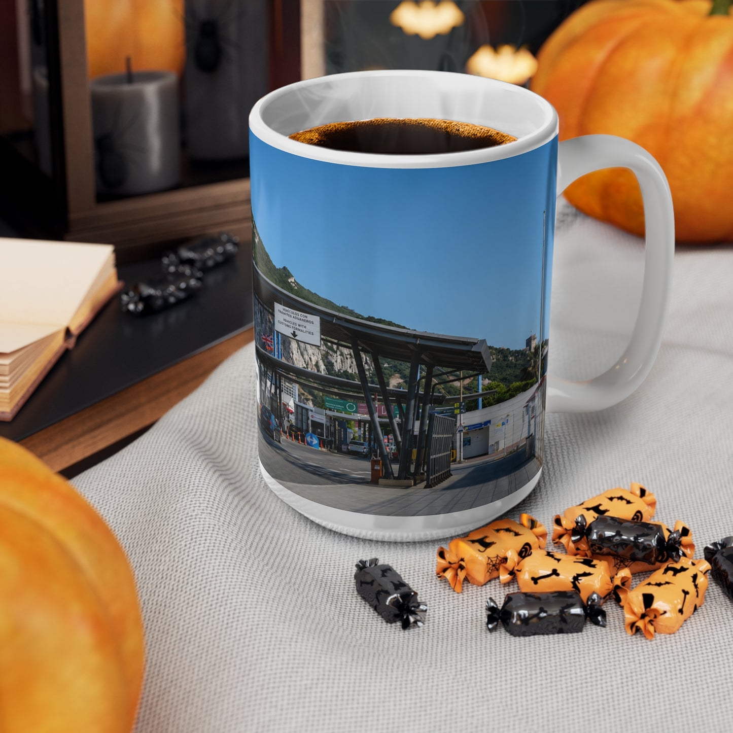 Gibraltar Rock Scenic Ceramic Mug – 11oz/15oz Travel Landmark Coffee Cup