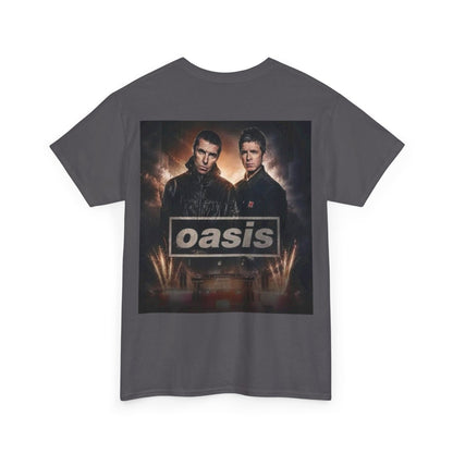 Oasis Band Logo Tee — Retro Rock Concert Graphic T-Shirt