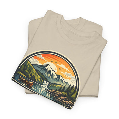 Lake District Graphic Tee — Scenic Mountain & Lake Camping Shirt